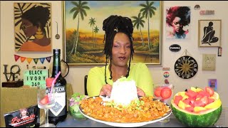 Crawfish Etouffée Mukbang 🦐🍛🤤  quotRisking It ALL for Chris Brownquot 🤦🏽‍♀️🚩  Ep 221 [upl. by Eniawd]