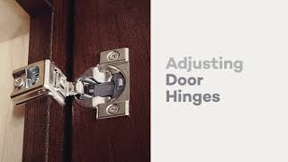 How to Adjust KraftMaid Cabinet Door Hinges [upl. by Baldridge510]