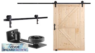 VEVOR Barn Door and Hardware Kit 30quot x 84quot Wood Sliding Barn Review [upl. by Ripley]