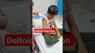 Decent boy🧍 ne deltoid injection💉 लगवाए nursing medical injection youtube shorts [upl. by Nellaf]