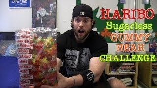 Haribo Sugarless Gummy Bear Challenge Warning Intestinal Exorcism Guaranteed [upl. by Noissap]