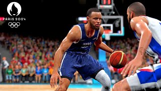 Steph Curry 4th QTR TAKEOVER 😴  NBA 2K25 Olympics Mode  USA vs France Gold Medal Gameplay [upl. by Gustie]