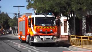 sirenas carros bomberos chile [upl. by Ardnosak]