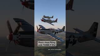 Photo Shoot with THREE P51s Geneseo Air Show aviation mustangs wwii [upl. by Vernon710]