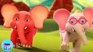 Ek Mota Hathi Ghumne Chala एक मोटा हाथी Hindi Balgeet and Kids Animated Videos [upl. by Hopkins]