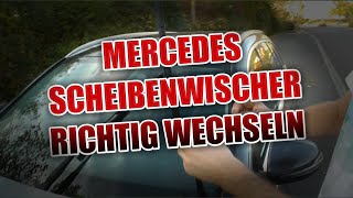 Mercedes Benz Scheibenwischer wechseln amp bedienen  Anleitung [upl. by Fantasia]