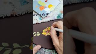 Flores fácil pintadas con acrilicos manualidades diy reciclaje [upl. by Ecnarual168]