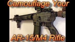 Camouflage Paint Your AR15 M4 [upl. by Pisarik645]