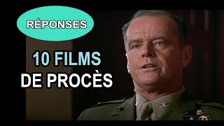 Réponses à la vidéo 10 films de procès [upl. by Gage]