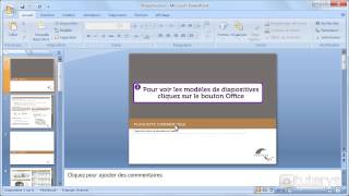 Comment utiliser les modèles de diapositives avec PowerPoint 2007 [upl. by Vod505]