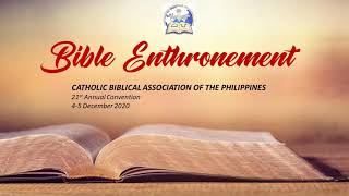 CBAP Bible Enthronement 2020 Dec 4 [upl. by Ana]