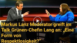 ricarda lang bei lanz blamiert Eine konkretequot Frage stellte dieLang will ein emotionales Angebot [upl. by Garrett]