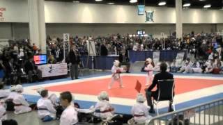 JEAN DORTANATIONAL KARATE FEDERATION KUMITE DIV 6 YEARS OLD [upl. by Aihsoj335]