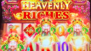 Min Bet Win Bigger Than Max Bet Win On Heavenly Riches Slot Machine casino slots gambling [upl. by Dranoel]