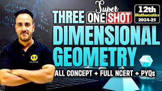 Three Dimensional Geometry One Shot 202425  Class 12th Maths 3D Geometry NCERT with Ushank Sir [upl. by Weig]