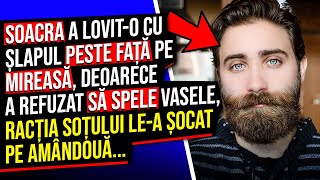 Soacra a Lovito cu Șlapul peste față pe Mireasă Deoarece a refuzat să Spele Vasele [upl. by Berenice]