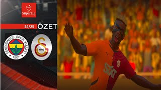 Fenerbahçe  Galatasaray Maç Özeti  Spor Toto Süper Lig  20242025 [upl. by Jordain]