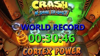 Cortex Power Glitched World Record PS4 003046  Tutorial  Crash Bandicoot N Sane Trilogy [upl. by Adiam]