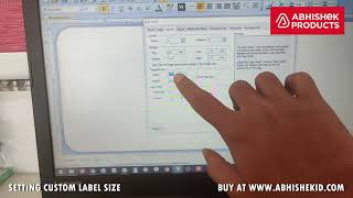 🖨️ Setting Custom Label Size for TSC Printer  We Sell Software  Buy AbhishekIDcom [upl. by Cestar]