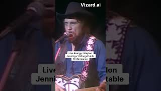 Live Energy Waylon Jennings Unforgettable Performance [upl. by Nathanil]