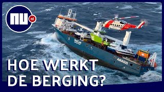 Stuurloos schip richting Noorse kust Berging niet zonder risico [upl. by Lilia]