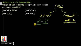 Which of the following compounds show colour due to dd transition [upl. by Yenaiv]