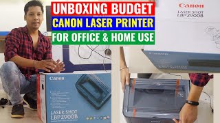 Unboxing Canon Printer LBP2900B I How to install Canon LBP 2900B Printer Driver [upl. by Kcirdde]