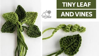 CROCHET Mini Fall Leaf and Pumpkin Vines Quick Crochet Pattern by Winding Road Crochet [upl. by Anielram]