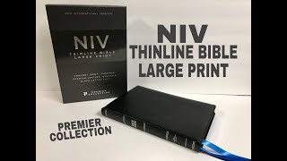 NIV Thinline Bible Large Print Review Premier Collection [upl. by Chancelor]