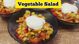 One of the easiest breakfastlunchdinner  Healthy and tasty vegetable salad [upl. by Eeral]