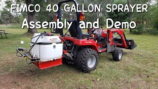 FIMCO LG40 3PT Sprayer Assembly And Demo [upl. by Namaan]