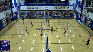 Sweet Springs vs Orrick High School Girls Varsity Volleyball [upl. by Bluma]