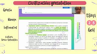 Aspectos clave e influencias de la civilización grecolatina T25 GeH [upl. by Payton718]