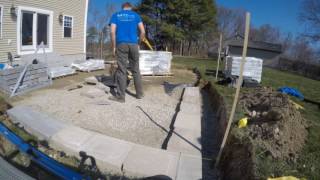 Techo Bloc Paver Patio Construction Time Lapse [upl. by Nicky]