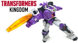 Transformers Kingdom Leader Class GALVATRON Review [upl. by Elleiram]