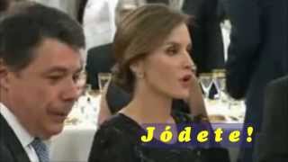 La princesa Letizia le dice quotJódetequot al príncipe Felipe que contesta quotNo me importaquot [upl. by Danae]