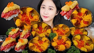 성게알과 연어알의 만남🧡여기가 극락인가🤪성게알 먹방 연어알 먹방  ASMR MUKBANG  EATING SHOW [upl. by Ahsaenat]