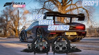 Forza Horizon 4  Best Wheel Settings  Logitech G29G920 900° [upl. by Dunning]