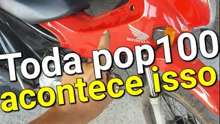 Muito comum a pop100 dar esse defeito mais o dono ACHOU Q ERA CARBURADOR [upl. by Benito665]