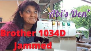 How to fix a seized Brother 1034D serger overlocker and check Timing AbisDen overlocker repair [upl. by Batish]