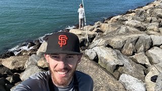 Half Moon Bay Jetty Fishing [upl. by Anelah]