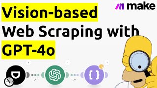 Visionbased Web Scraping with the New GPT4o model in Makecom [upl. by Beitnes]