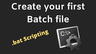 How to Create a Batch bat File in Windows [upl. by Longley]