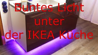 Sockelleiste mit LED Küchenbeleuchtung Montage Einbau Anleitung Küchensockel Led Sockel Küche ikea [upl. by Siegler99]