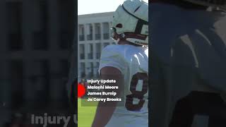 Nick Saban with an injury update on Malachi Moore James Burnip and JaCorey Brooks [upl. by Ara]