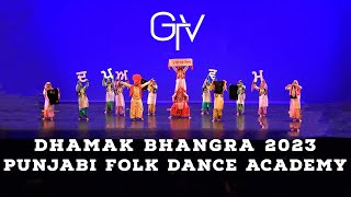 Punjabi Folk Dance Academy Girls at Dhamak Bhangra 2023 [upl. by Davy]