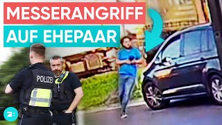 Messerattacke auf AutobahnRastplatz DashcamAufnahmen zeigen Angreifer [upl. by Fraze934]