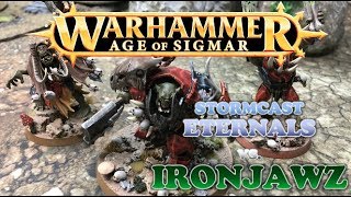 Warhammer Age of Sigmar Battle Report EP 42  Stormcast vs Ironjawz [upl. by Shanna]