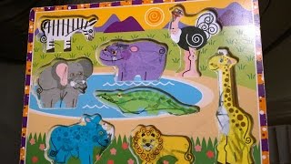 Zoo Animals Puzzle Identifications of colors animals  animal sounds  fun play with zoo animals [upl. by Heidie]