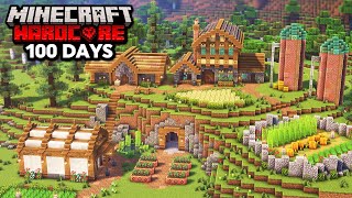 I Survived 100 Days Building a Cozy Farm in Minecraft Hardcore [upl. by Wons666]